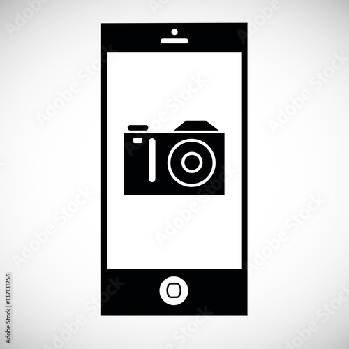 camera vector digital black lens focus photographer