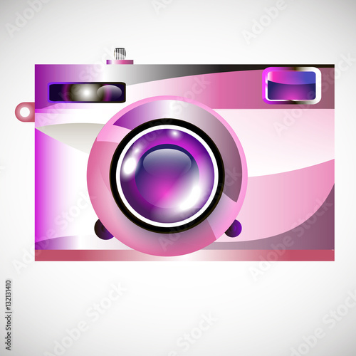 camera vector digital black lens focus photographer