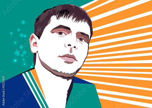 vector young guy male attractive illustration hipster