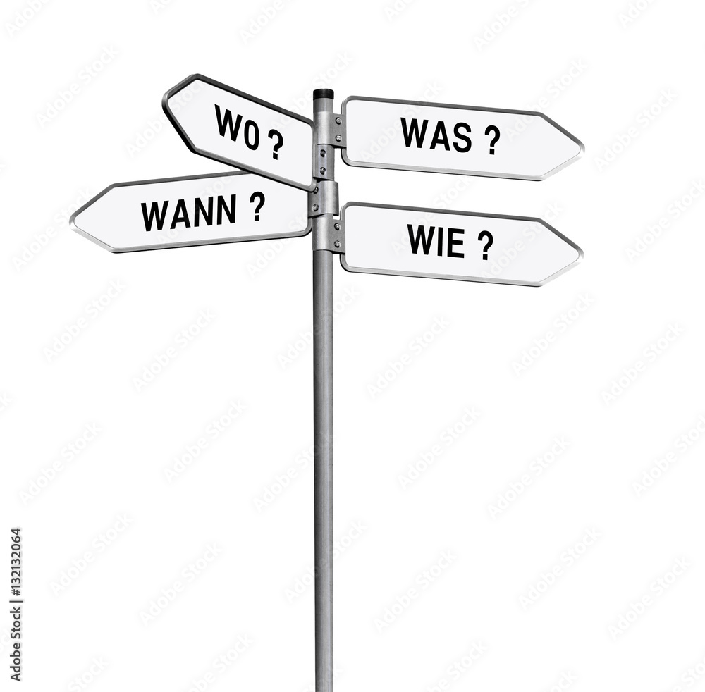 Wegweiser Was, Wie Wann, Wo