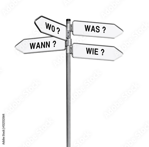 Wegweiser Was, Wie Wann, Wo