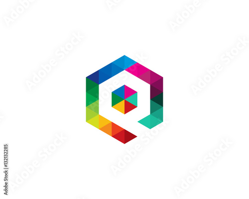 Letter Q Creative Triangle Logo Design Element