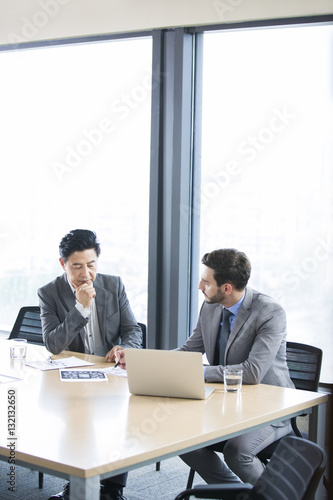 Business people talking in meeting room
