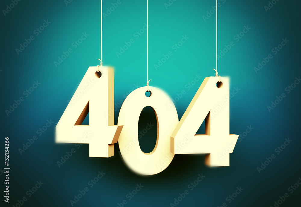 404 error. Page not found. 3d illustration 404 error. Page not found. 3d illustration