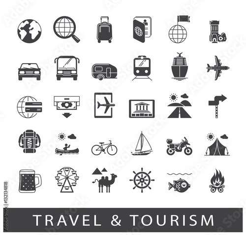 Set of premium quality travel and tourism icons.
Collection of icons.for travel, journey, vacation, trips, means of transport. Infographics elements collection. 

