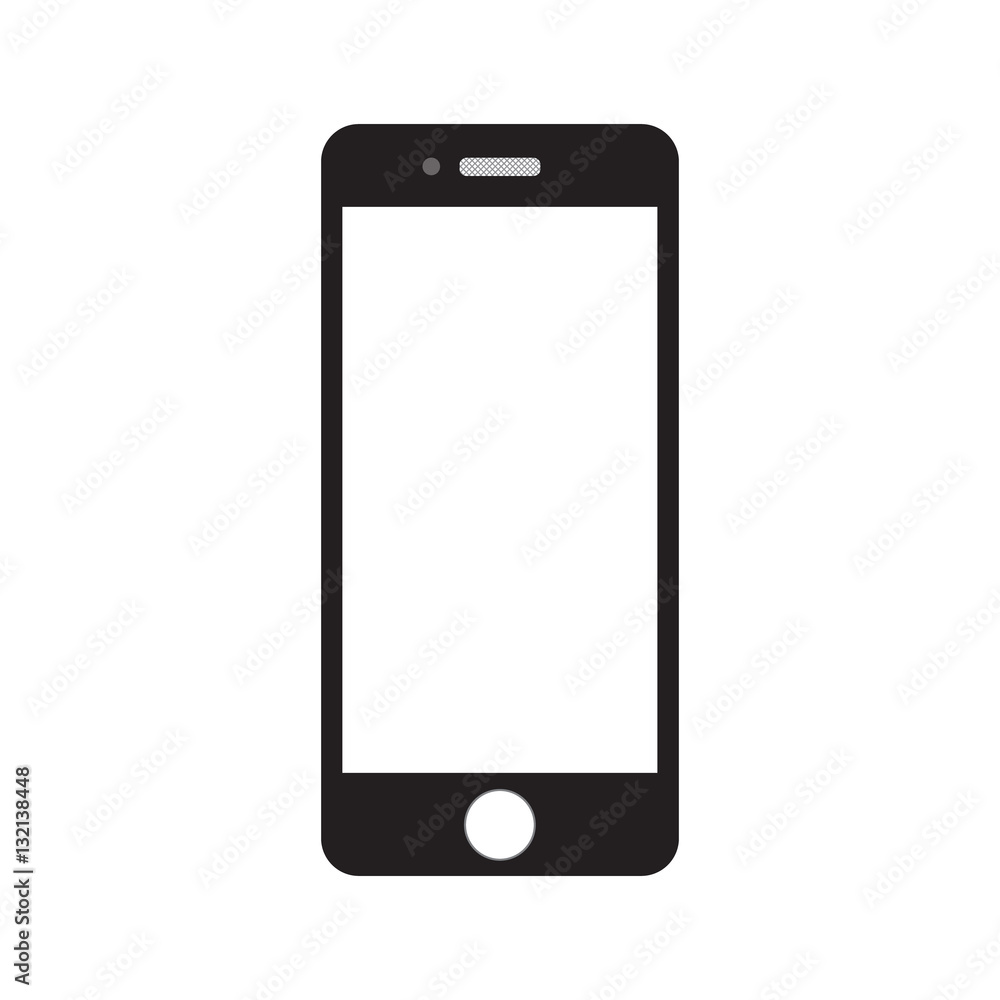 smartphone touchscreen display icon with speaker contact phone icon logo simple vector smartphone touchscreen display icon with speaker contact phone icon logo simple vector