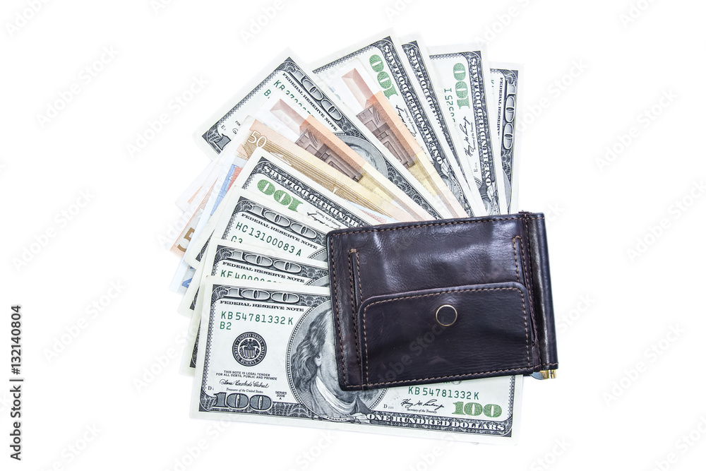 money in your wallet, banknotes and coins money in your wallet, banknotes and coins