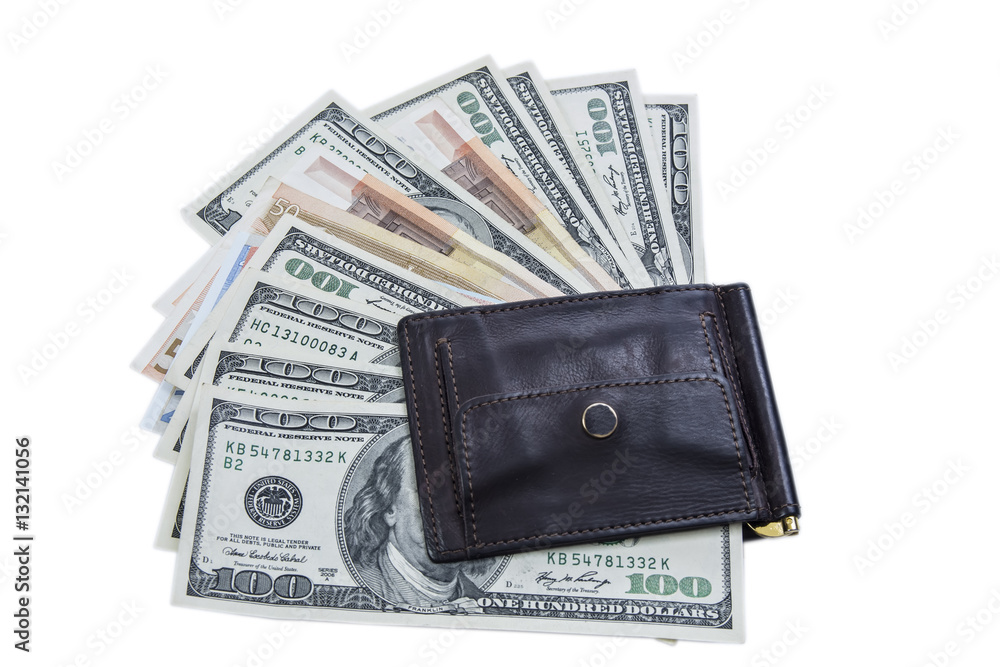 money in your wallet, banknotes and coins money in your wallet, banknotes and coins