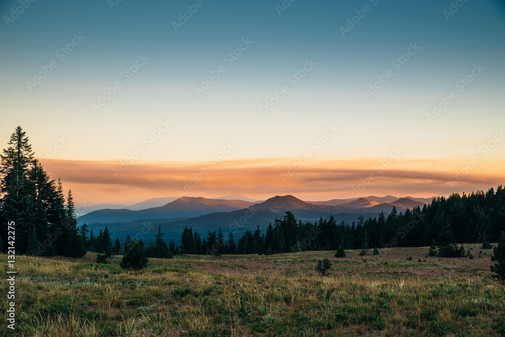 Obraz premium Smoke from forest fire