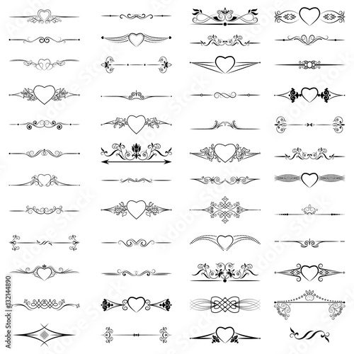 A set of dividers for decoration and sate velocity.