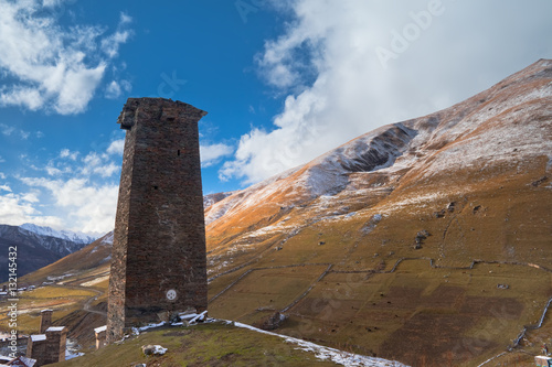 Kaukaz - Gruzja w zimowej szacie. Caucassus mountains in Georgia.
 photo