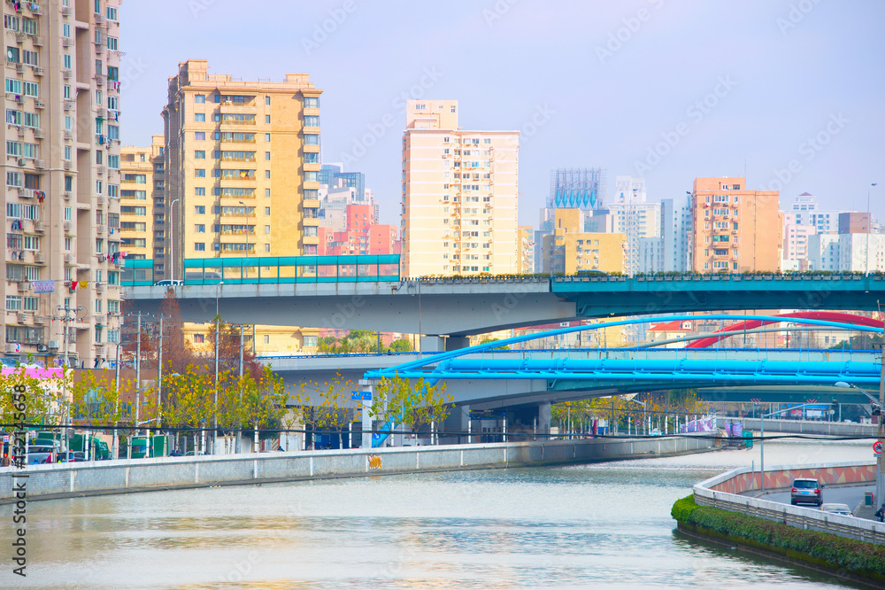 Naklejka premium Shanghai residential district, China