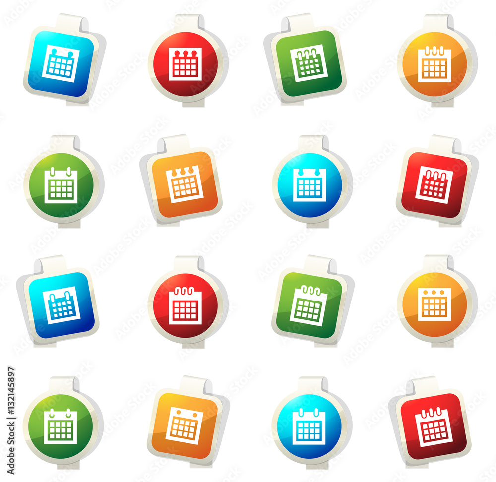 Calendar icons set Calendar icons set