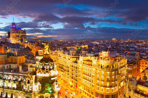 Madrid cityscape, Spain