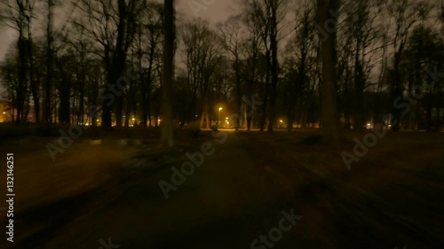 POV walkinh through old cemetery. 4K UHD photo