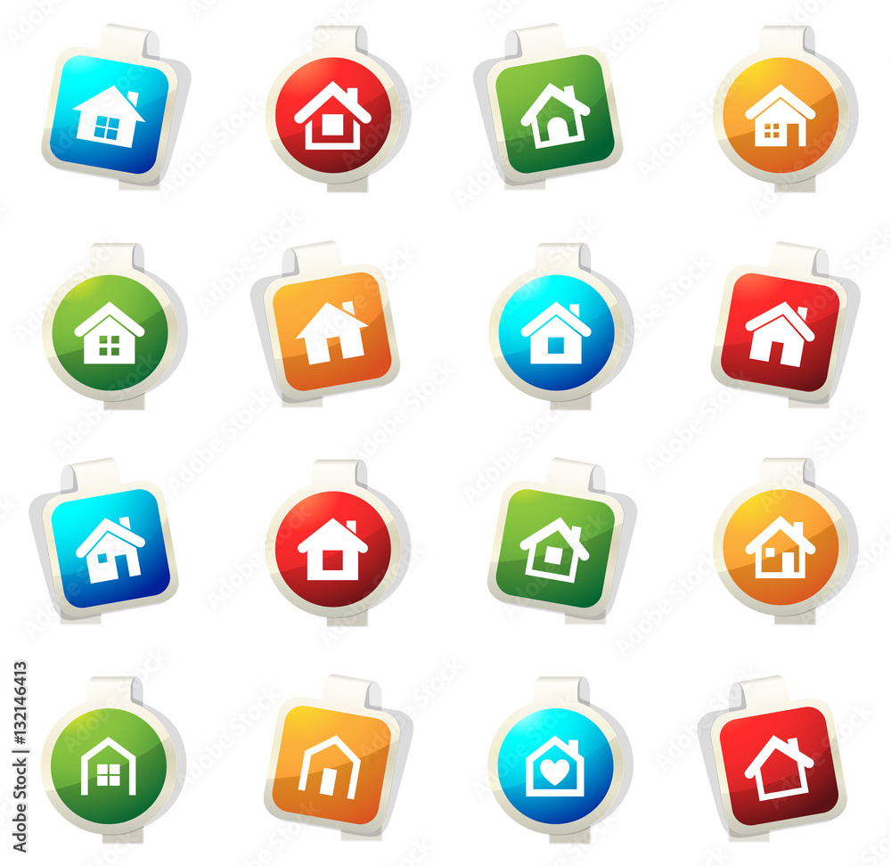 Houses icons set Houses icons set