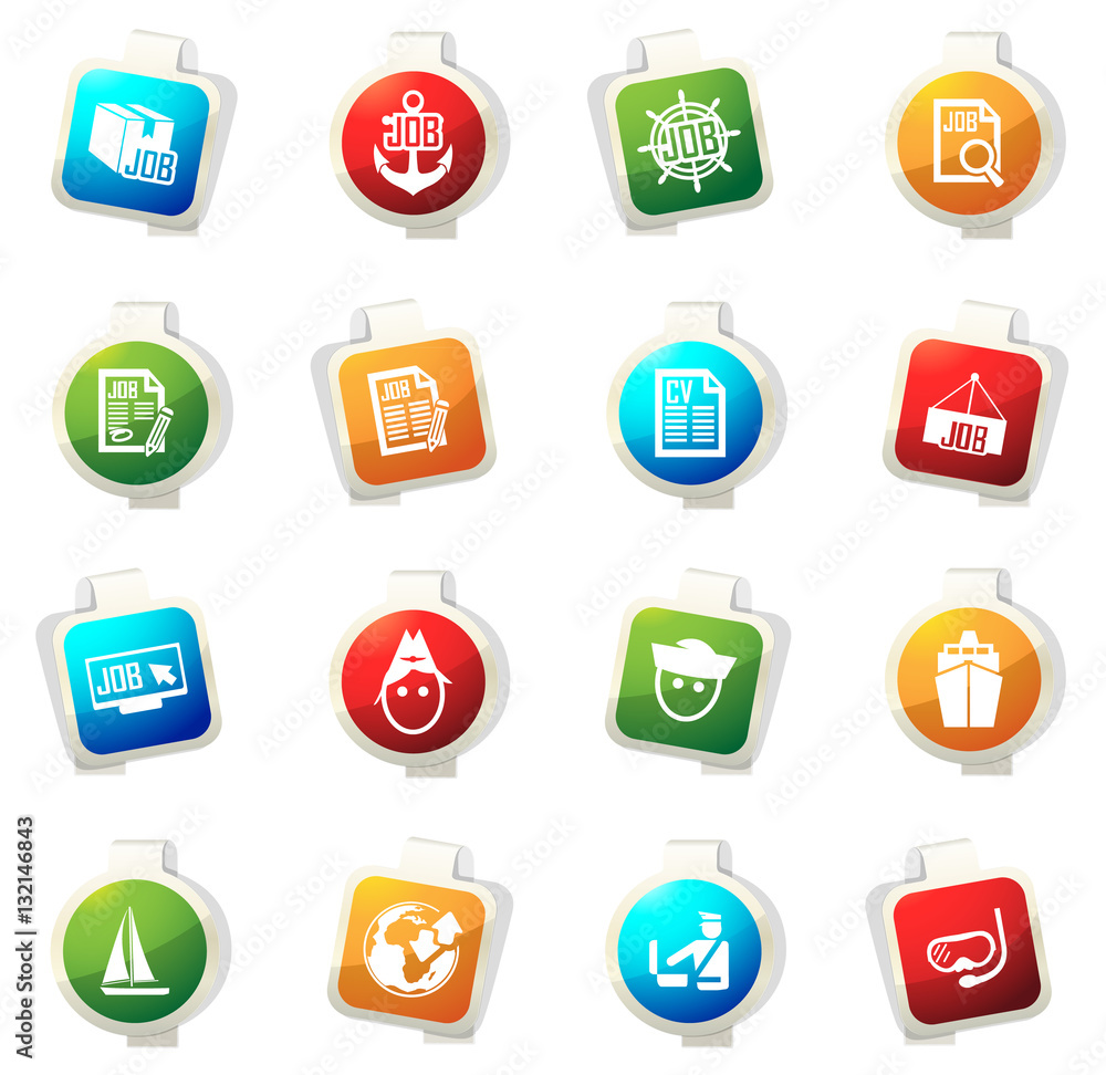 Job icons set Job icons set