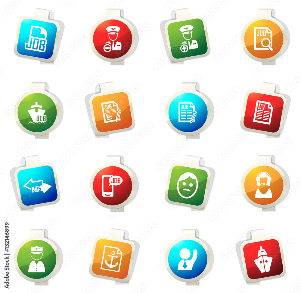 Job icons set Job icons set