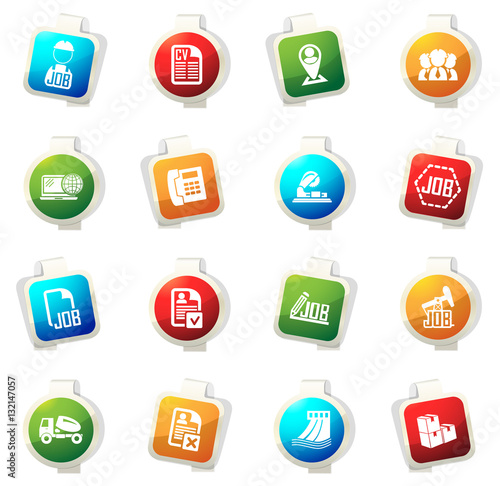 Job icons set
