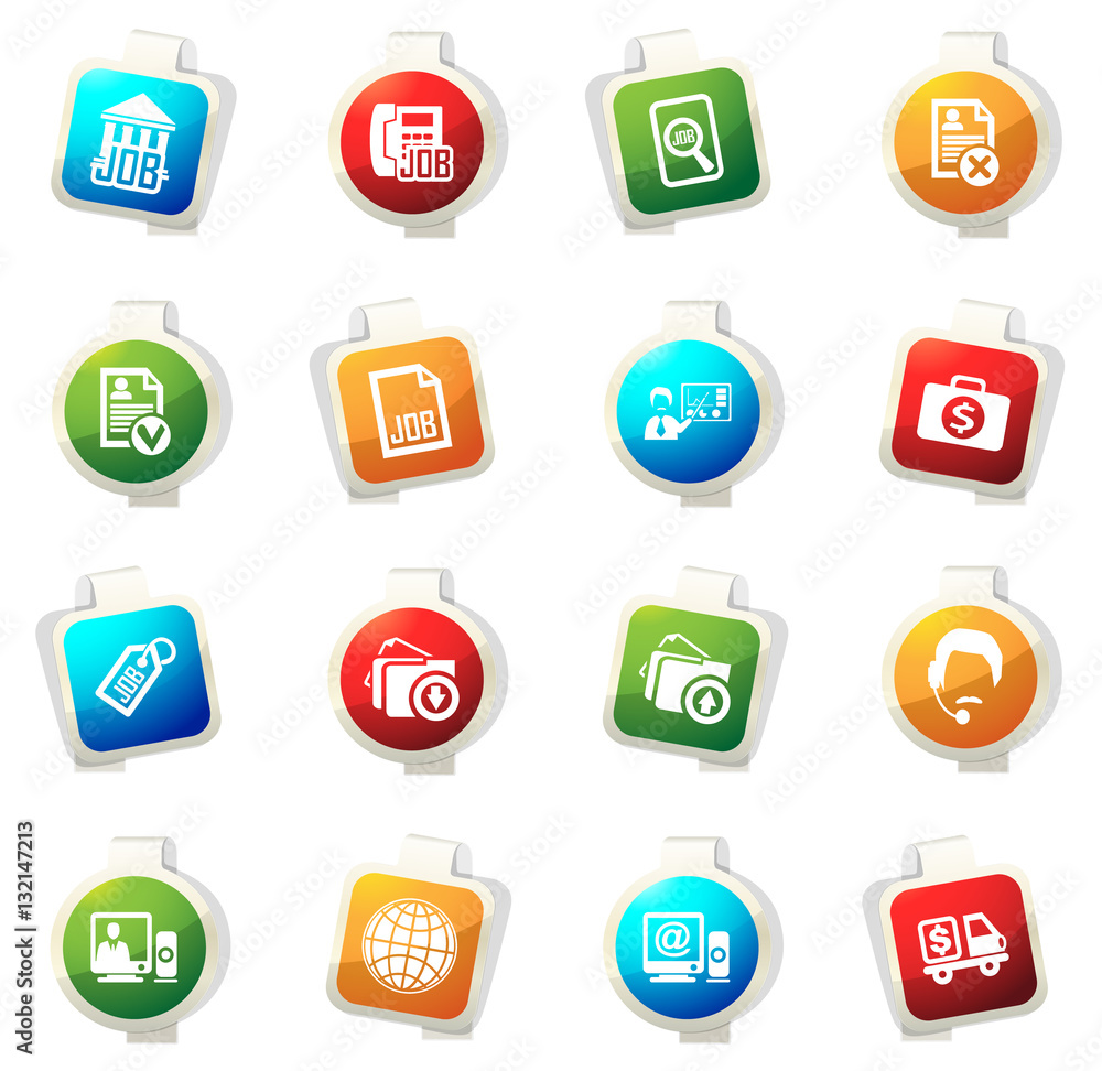 Job icons set Job icons set
