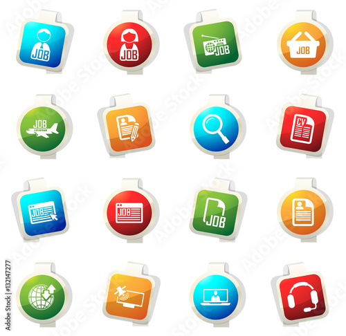 Job icons set