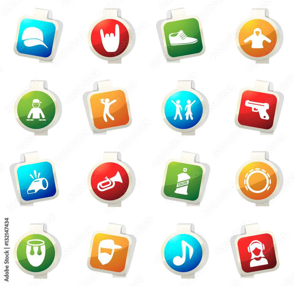 Music icons set Music icons set