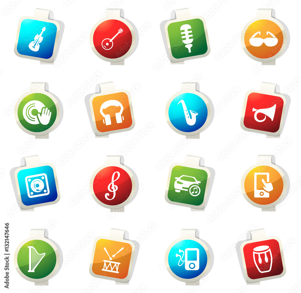 Disco Or Club icons set Disco Or Club icons set