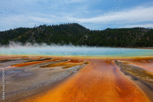 Grand Prismatic Springs, Yellowstone National Park, Wyoming