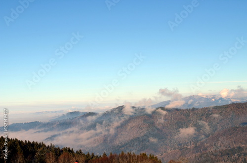 Bergpanorama im Winter