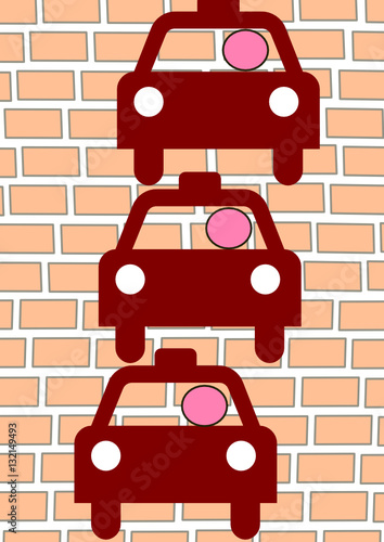 rangée de taxis 