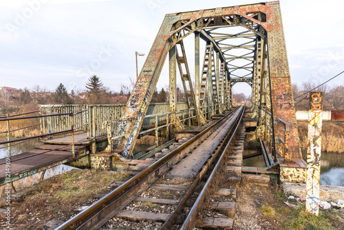 Old rusty railroad bridge © blanke1973