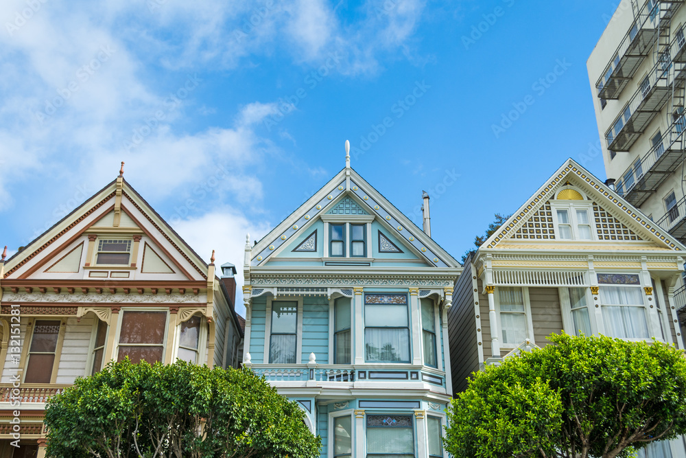 world famous painted ladies in San Francisco