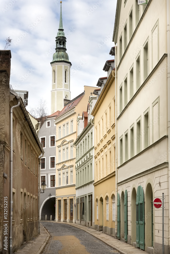 Malerische historische Gasse in Görlitz, Deutschland