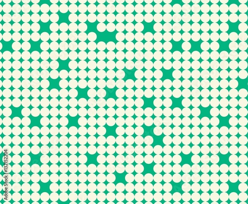 Seamless pattern with white circles