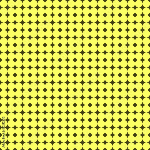 Seamless pattern with many little yellow circles