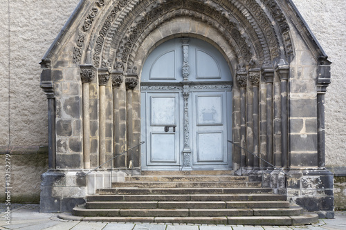 Eingangsportal der Peterskirche in Görlitz, Deutschland © Harald Biebel