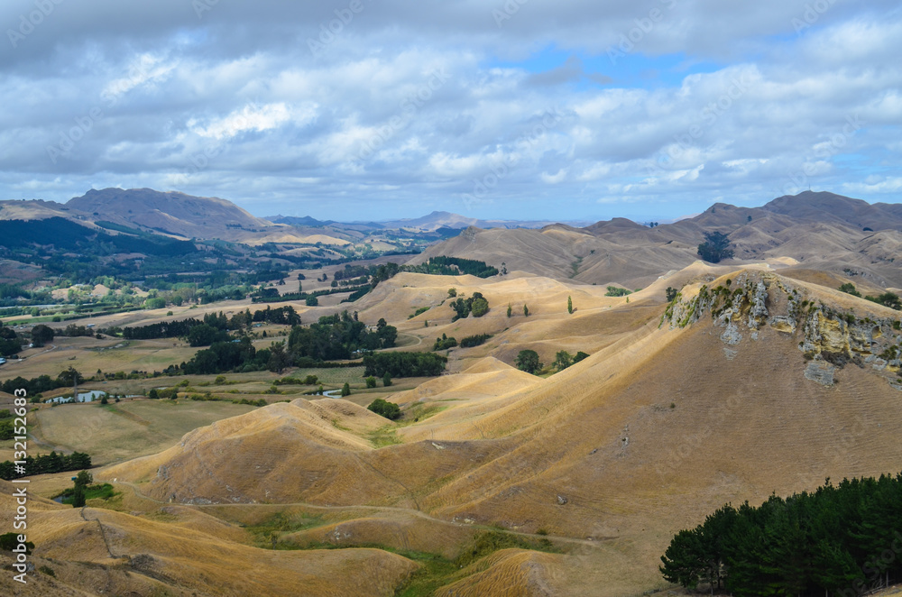 View from Te Mata Hills, Hawkes Bay, New Zealand