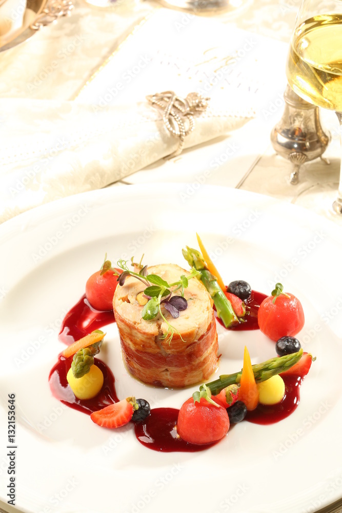 Fine dining restaurant dish Fine dining restaurant dish