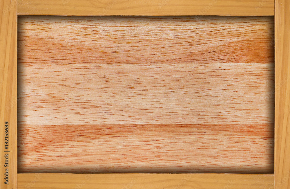 Wood frame made from oak wood and wood background Wood frame made from oak wood and wood background