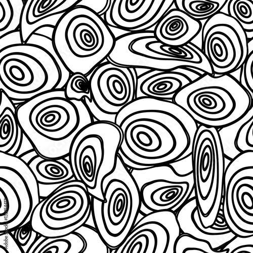 Seamless circle abstract pattern
