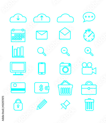 Simple web icons set