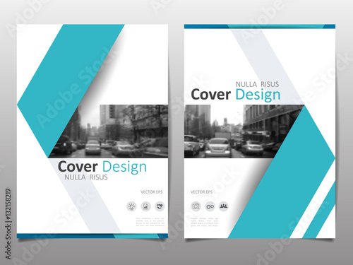 Cover design template for annual report. Abstract modern vector illustration. Cover presentation on a4. Abstract presentation templates.