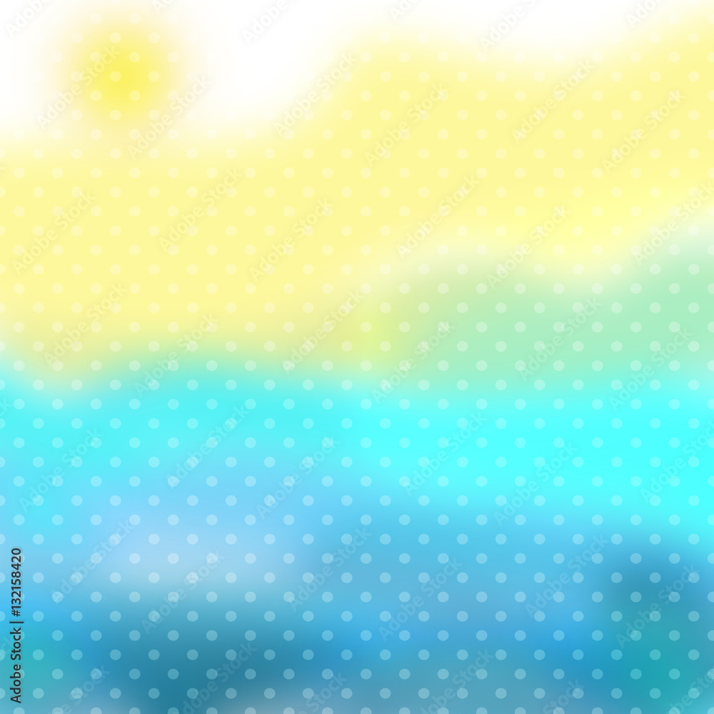 Yellow blue white texture with polka dot