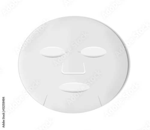 White sheet mask