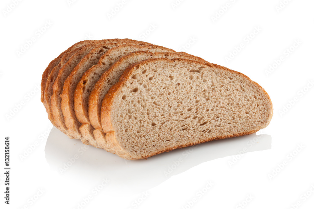 slices of bread with bran