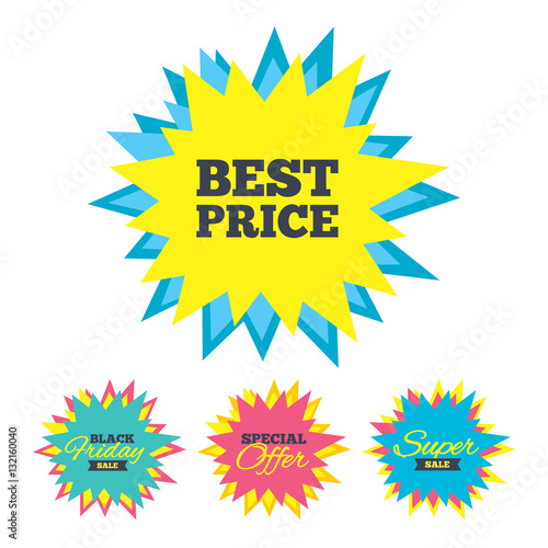 Best price sign icon. Special offer symbol.