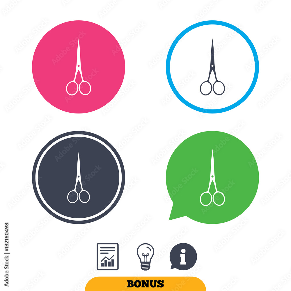 Scissors hairdresser closed icon. Tailor symbol. Scissors hairdresser closed icon. Tailor symbol.