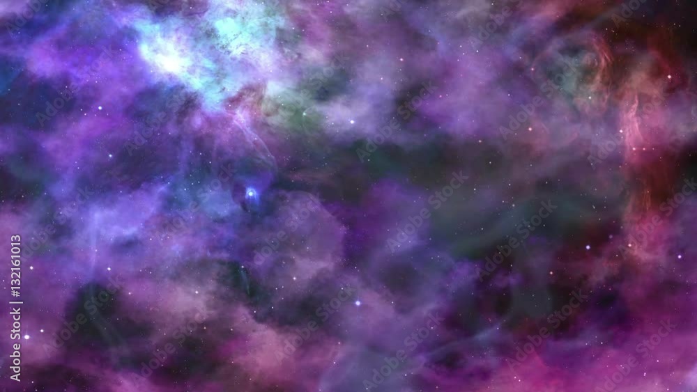 Fantastic Blue-violet Space Nebula Background Fantastic Blue-violet Space Nebula Background