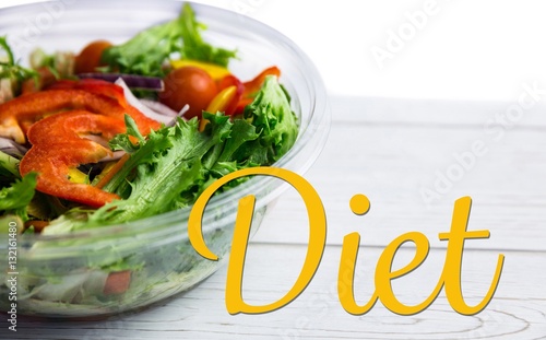 Composite image of diet