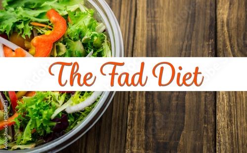 Quadro em tela Composite image of the fad diet